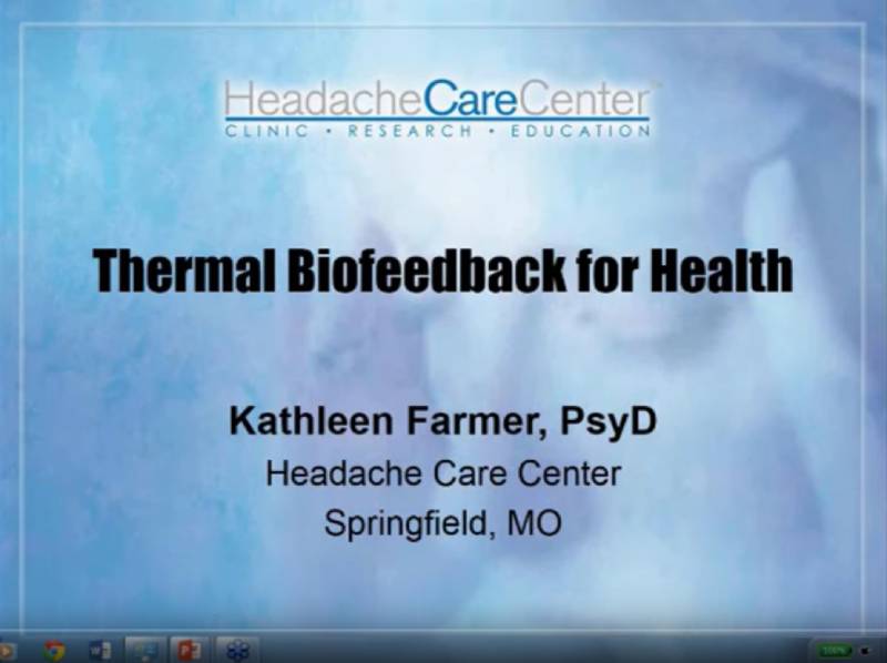 thermal biofeedback for health