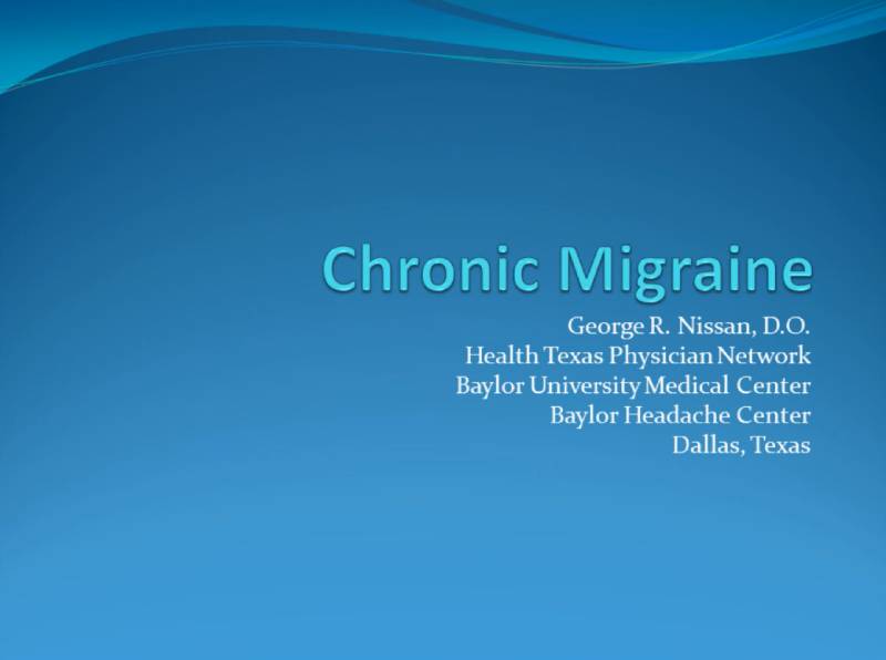 chronic migraine webinar