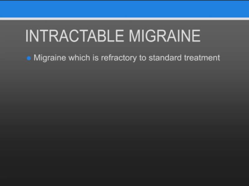 intractable migraine graphic