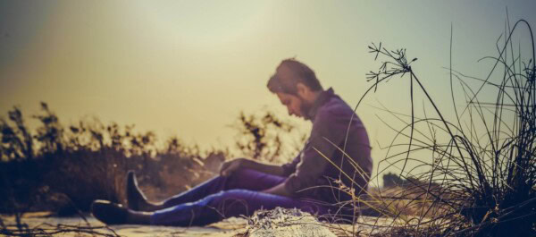 man sitting on the ground