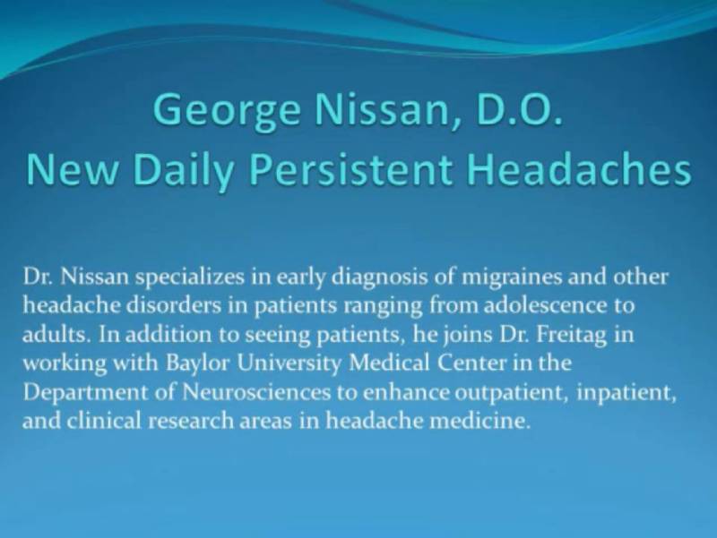 new daily persistent headaches