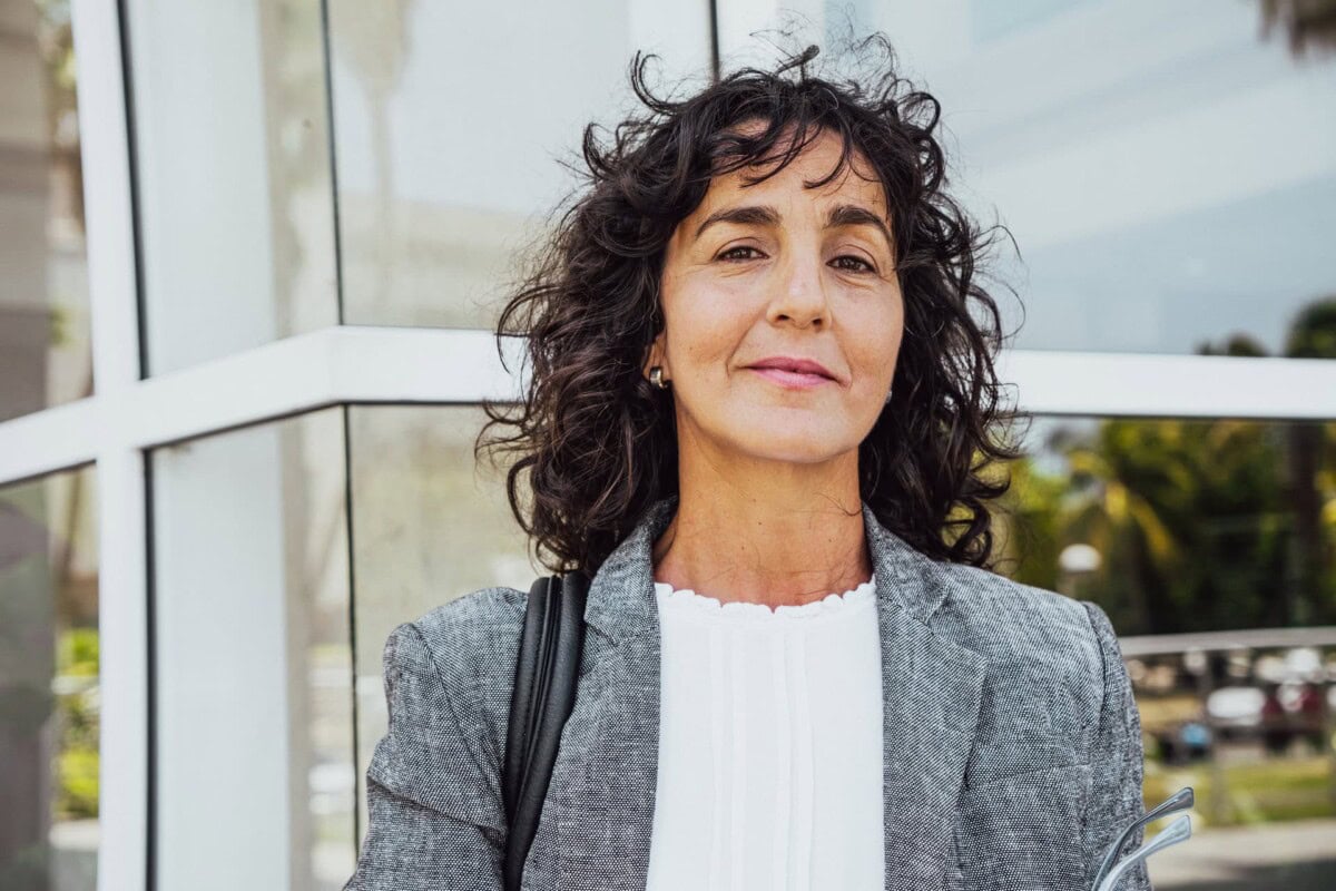 portrait of a mature businesswoman outdoors
