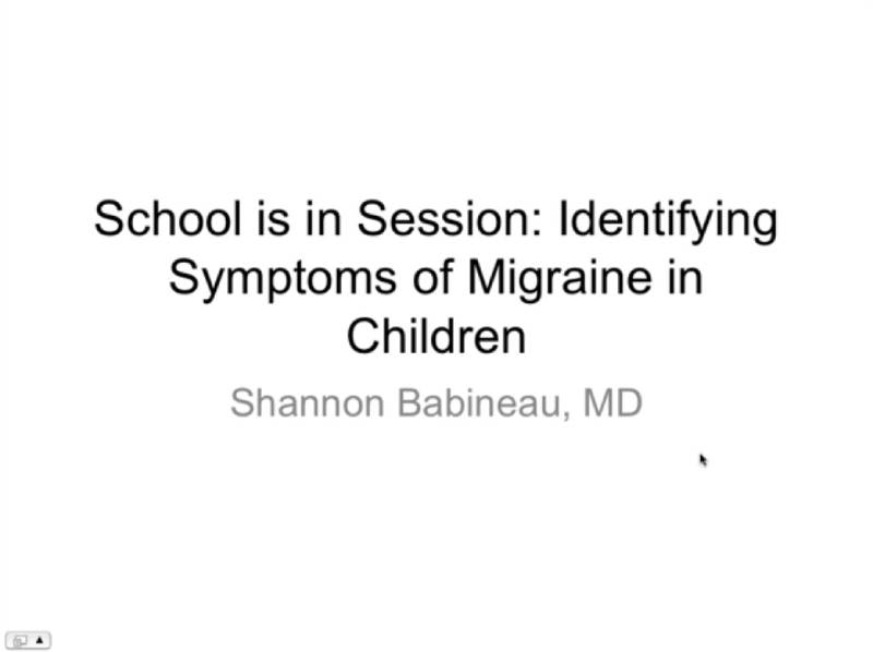 school is in session identifying symptoms of migraine in children