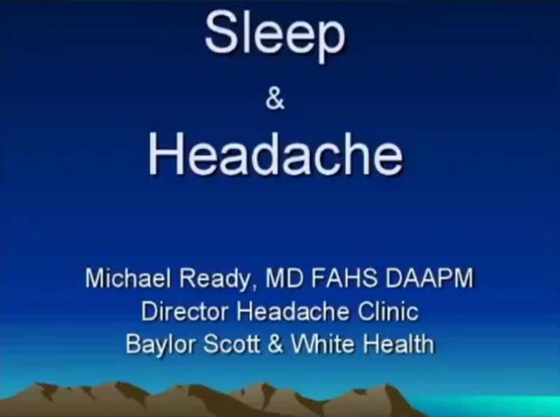 sleep and headache graphic